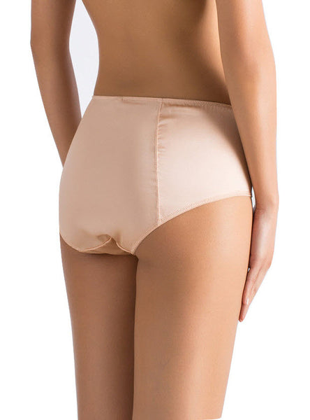 ** Ultra Comfy **  Weekend Mid-Waist Silk Briefs (1801) - SILK underwear , French lace, silk g string, silk knickers, French lingerie