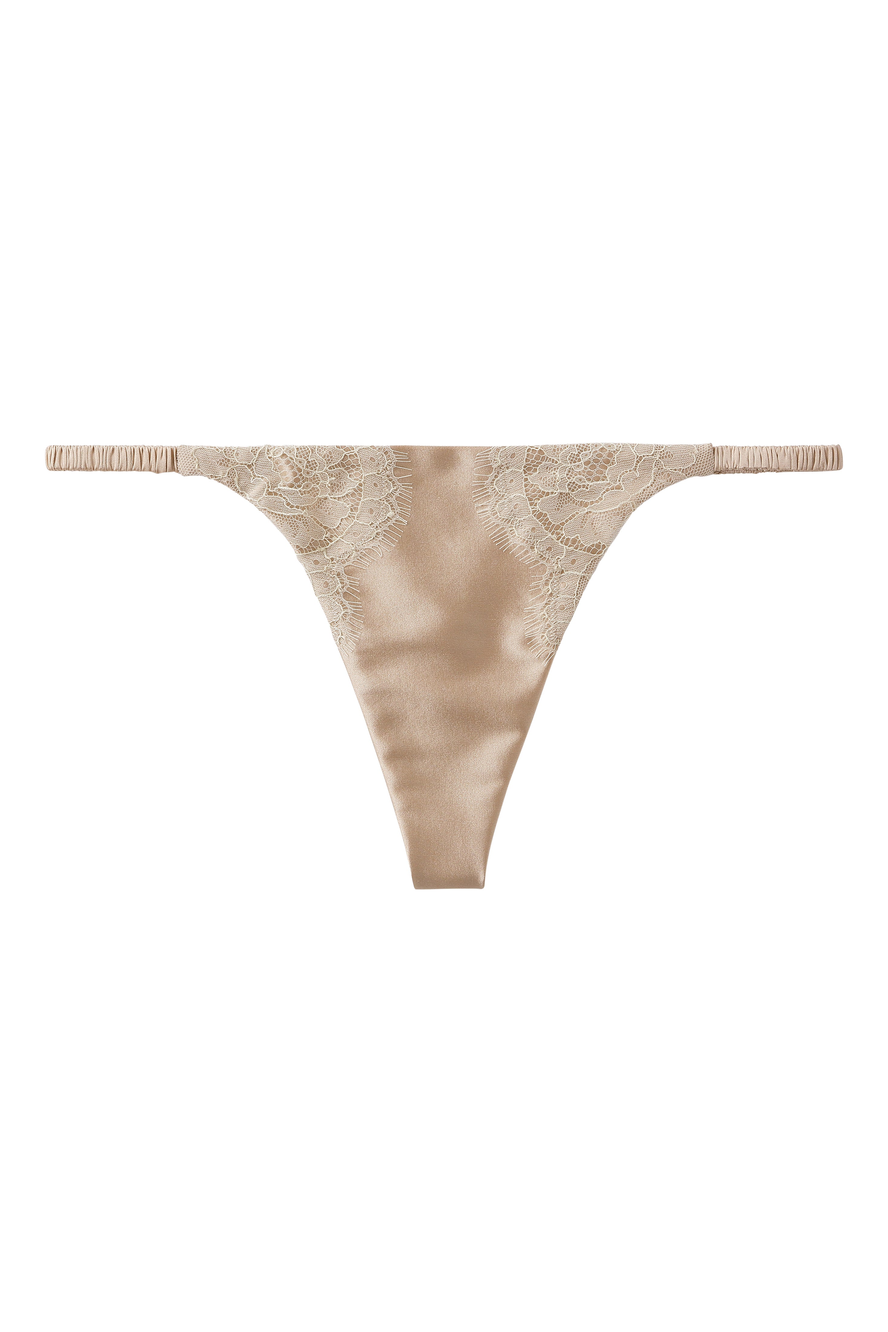 Ultimate luxury ** Silk G-String with Chantilly lace 1702
